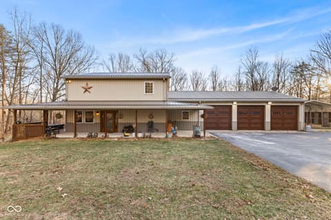Front exterior at 6817 Siebert Trail, Nineveh, IN