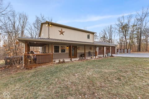 Front exterior at 6817 Siebert Trail, Nineveh, IN