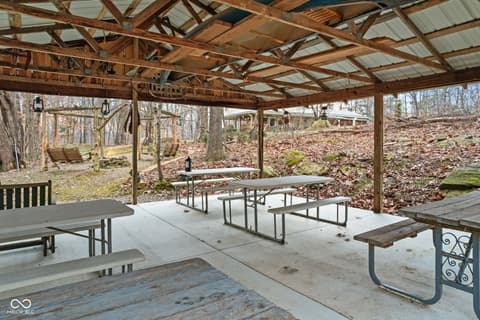 Outdoor living area at 6817 Siebert Trail, Nineveh, IN