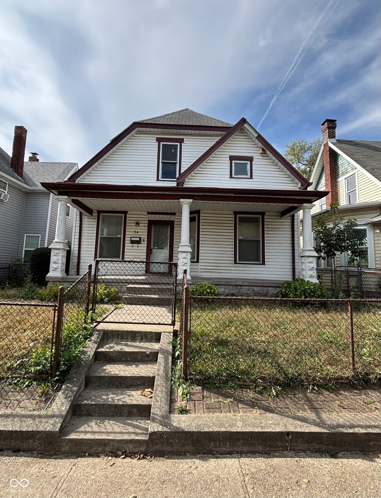 Front exterior at 34 N Addison Street, Indianapolis, IN