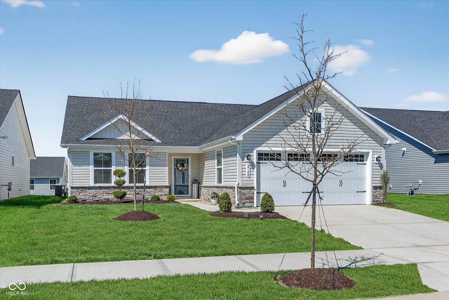 Front exterior at 2748 Stonebridge Drive, Lebanon, IN
