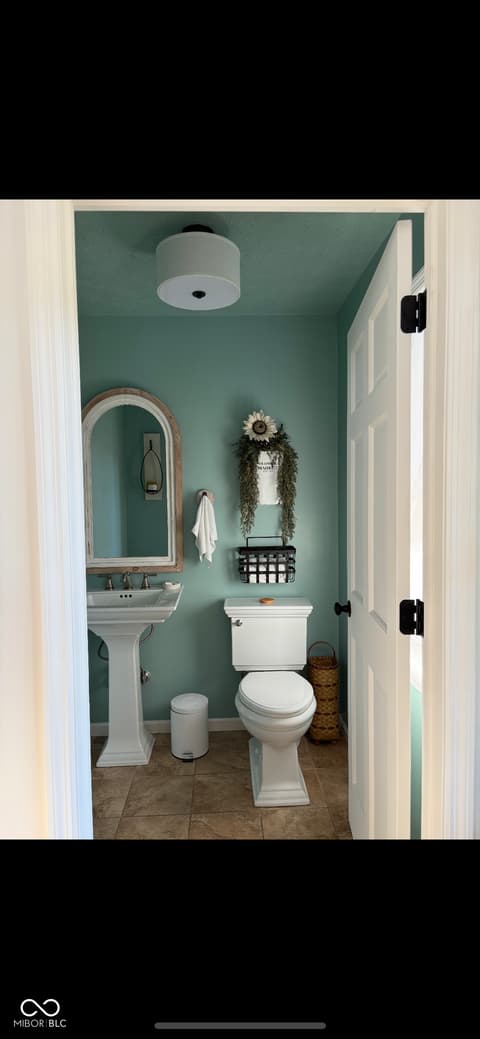 Bathroom at 505 S CR 350 E, Connersville, IN
