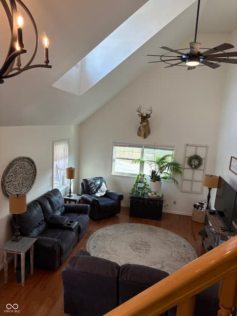 Living room at 505 S CR 350 E, Connersville, IN