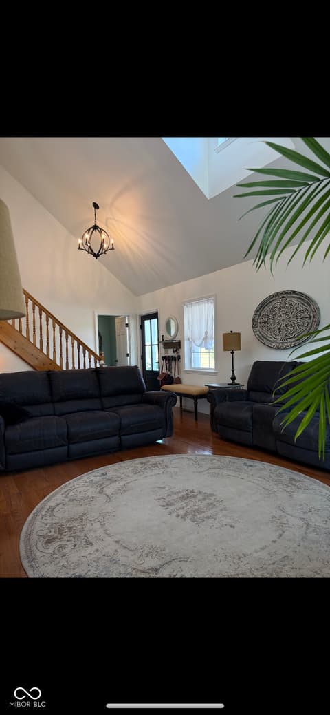 Living room at 505 S CR 350 E, Connersville, IN