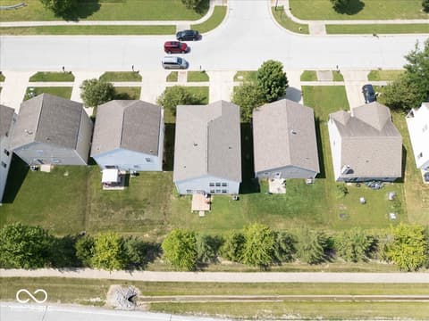 Aerial view at 951 Curlew Lane, Greenwood, IN