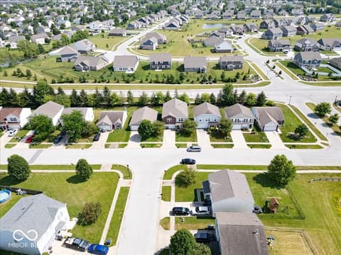 Aerial view at 951 Curlew Lane, Greenwood, IN