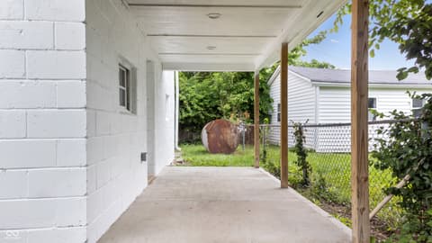 Outdoor living area at 541 Dayton Avenue, Indianapolis, IN