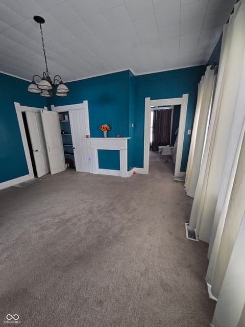 Living room at 127 S Madison Street, Knightstown, IN