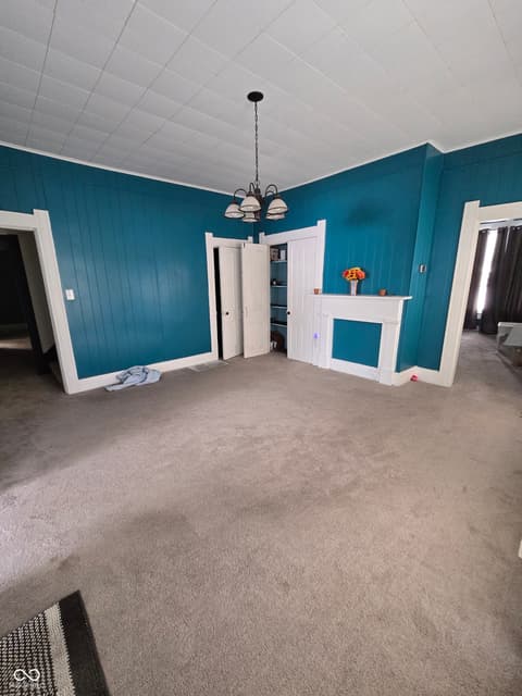Living room at 127 S Madison Street, Knightstown, IN