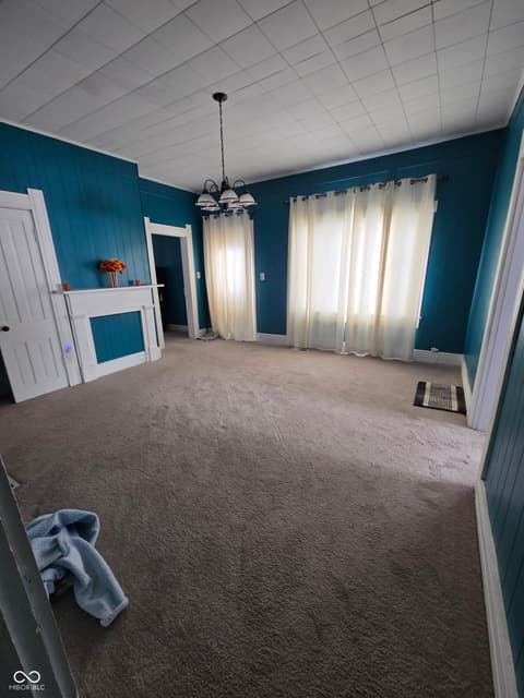 Living room at 127 S Madison Street, Knightstown, IN