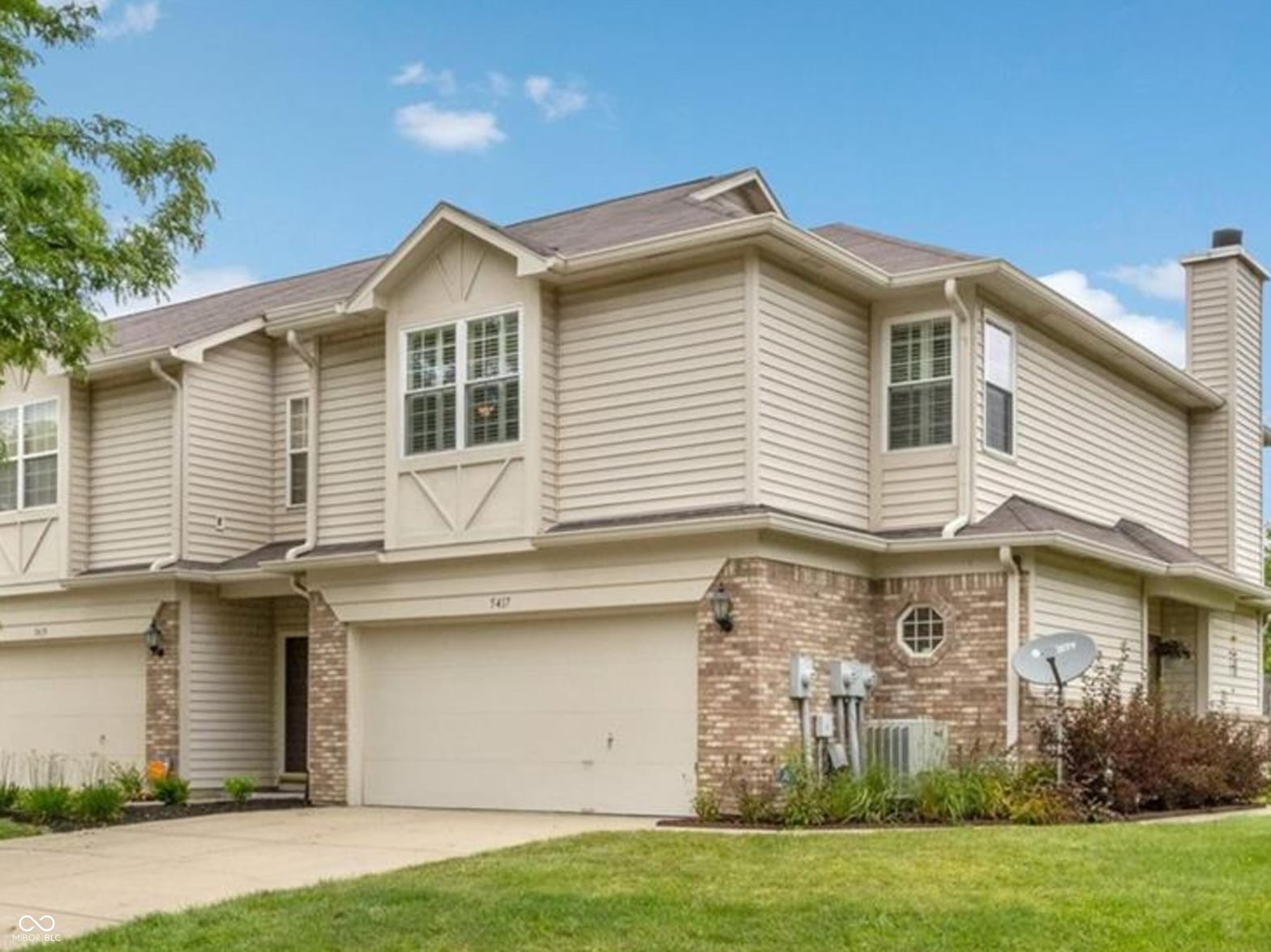 Front exterior at 5417 Nighthawk Drive, Indianapolis, IN