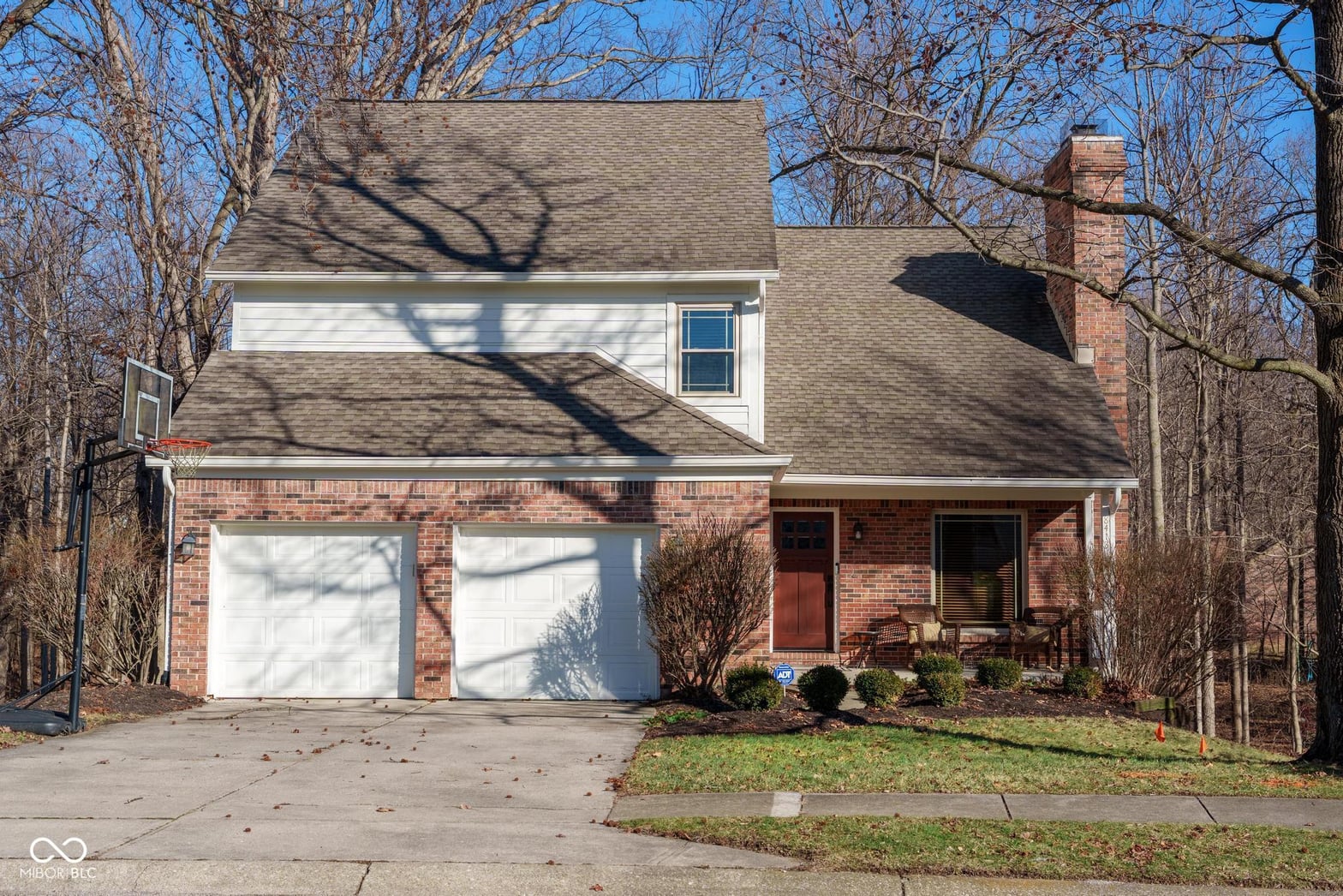 Front exterior at 8413 La Habra Lane, Indianapolis, IN