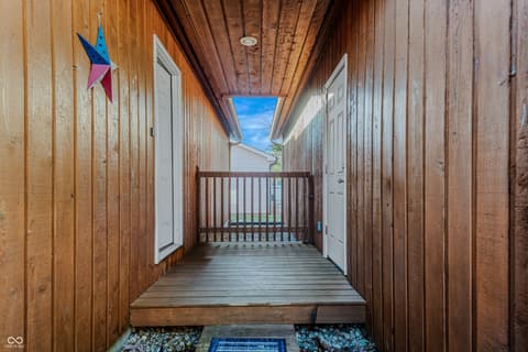 Outdoor living area at 708 Pine Tree Court, Seymour, IN