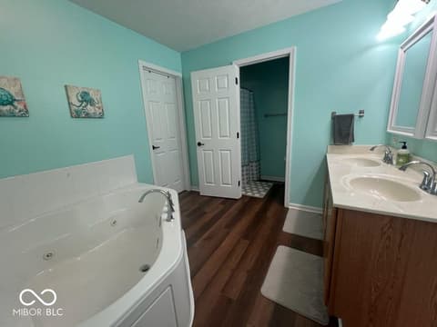Bathroom at 9512 W Thurston Court, Yorktown, IN