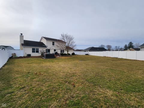 Yard at 9512 W Thurston Court, Yorktown, IN
