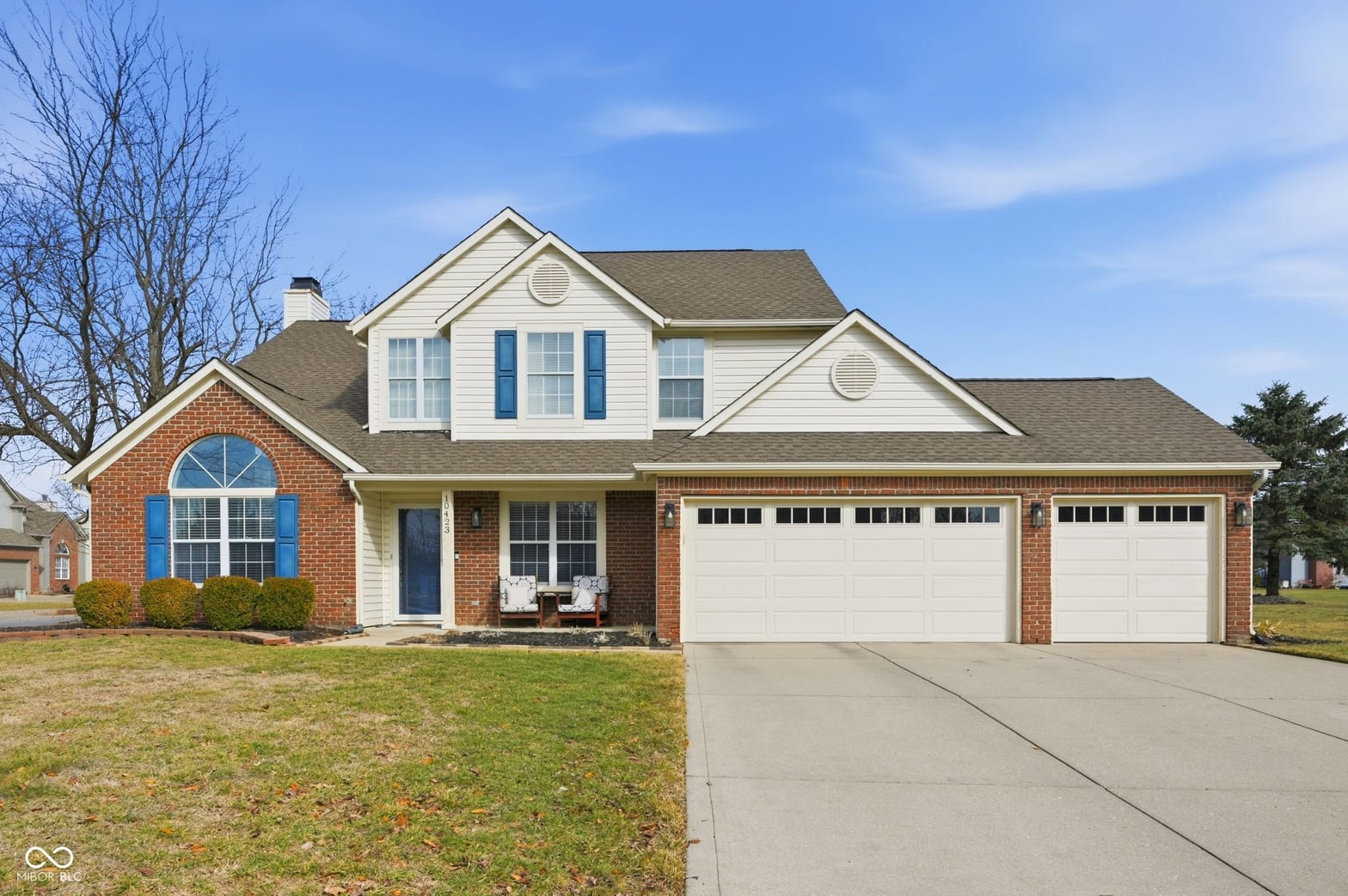 Front exterior at 10423 Grasshopper Court, Noblesville, IN