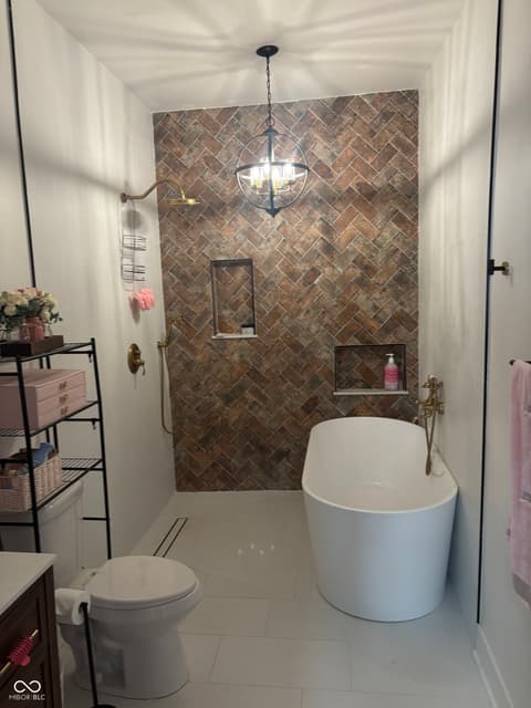 Bathroom at 1342 E Minnesota Street, Indianapolis, IN