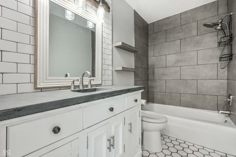 Bathroom at 315 Elmead Court, Greenwood, IN