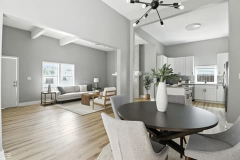 Dining room at 1242 Union Street, Indianapolis, IN
