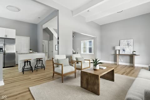 Living room at 1242 Union Street, Indianapolis, IN