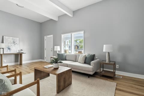 Living room at 1242 Union Street, Indianapolis, IN