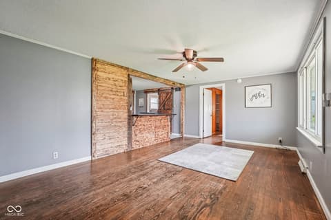 Living room at 170 E Elm Street, Morgantown, IN