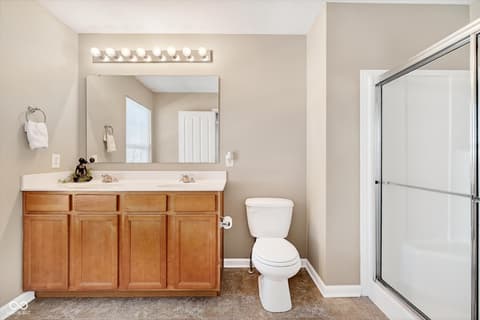Bathroom at 6335 Schooler Drive, Whitestown, IN