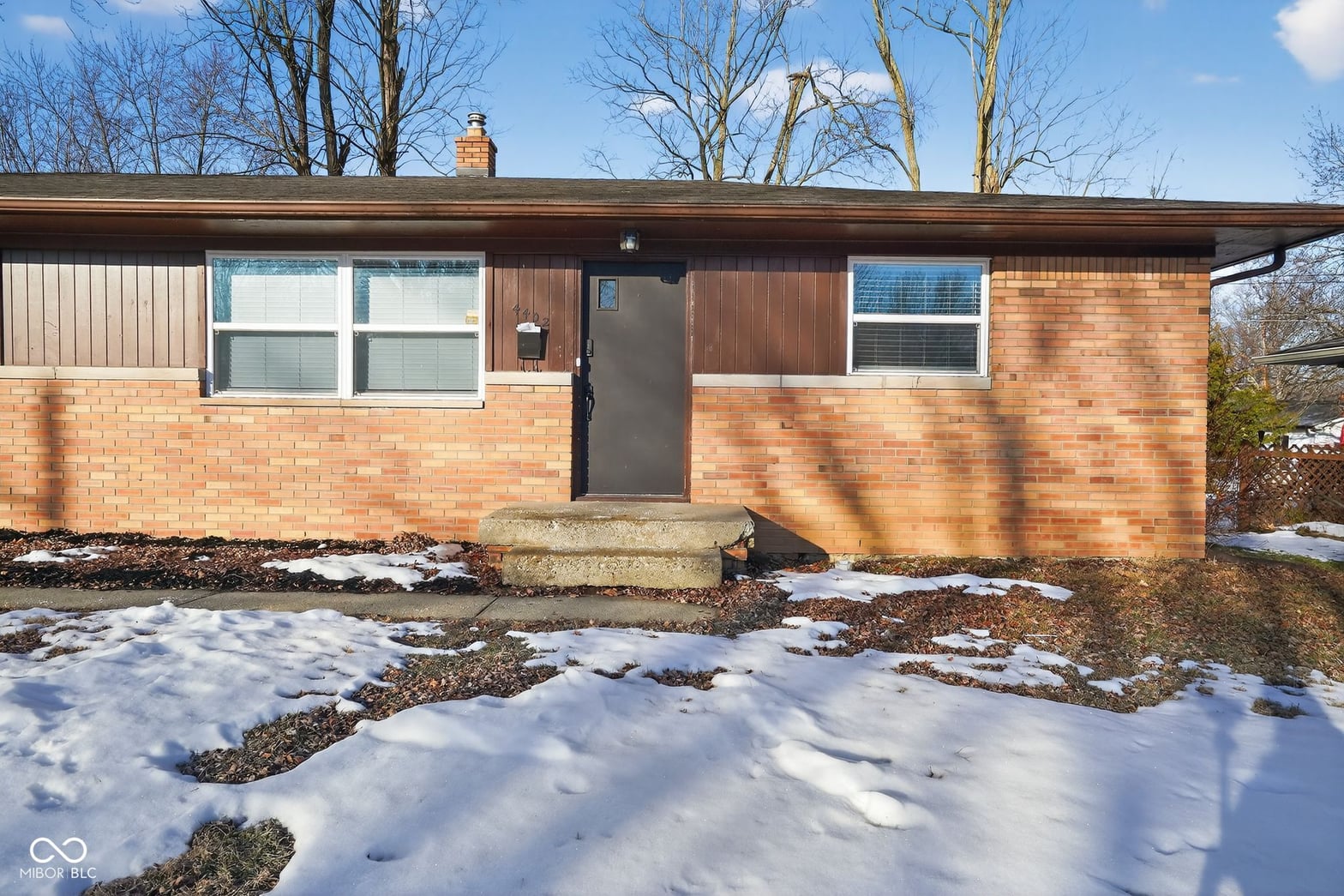 Front exterior at 4402 Lesley Avenue, Indianapolis, IN