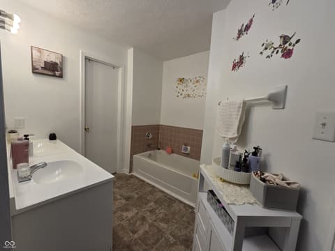 Bathroom at 8512 Green Valley Drive, Indianapolis, IN