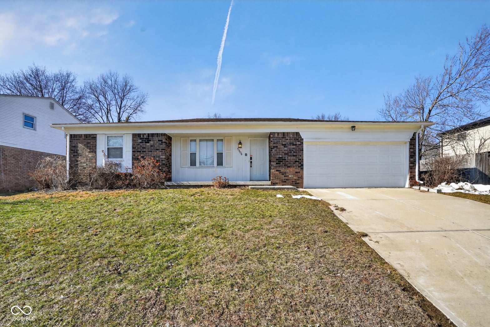Front exterior at 5508 Armstrong Drive, Indianapolis, IN