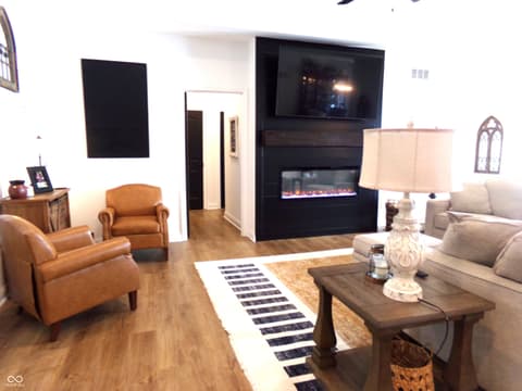 Living room at 7063 Fowler Drive, Whitestown, IN