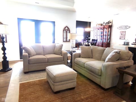Living room at 7063 Fowler Drive, Whitestown, IN