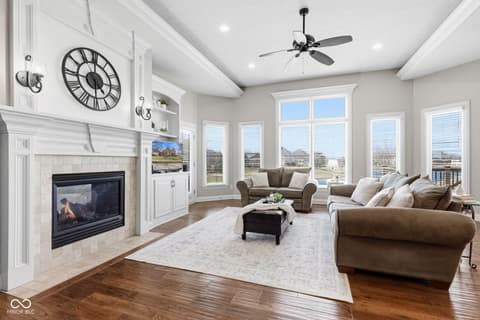 Living room at 14795 Macduff Drive, Noblesville, IN