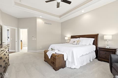 Primary bedroom at 14795 Macduff Drive, Noblesville, IN
