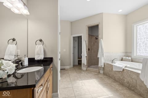 Primary bathroom at 14795 Macduff Drive, Noblesville, IN
