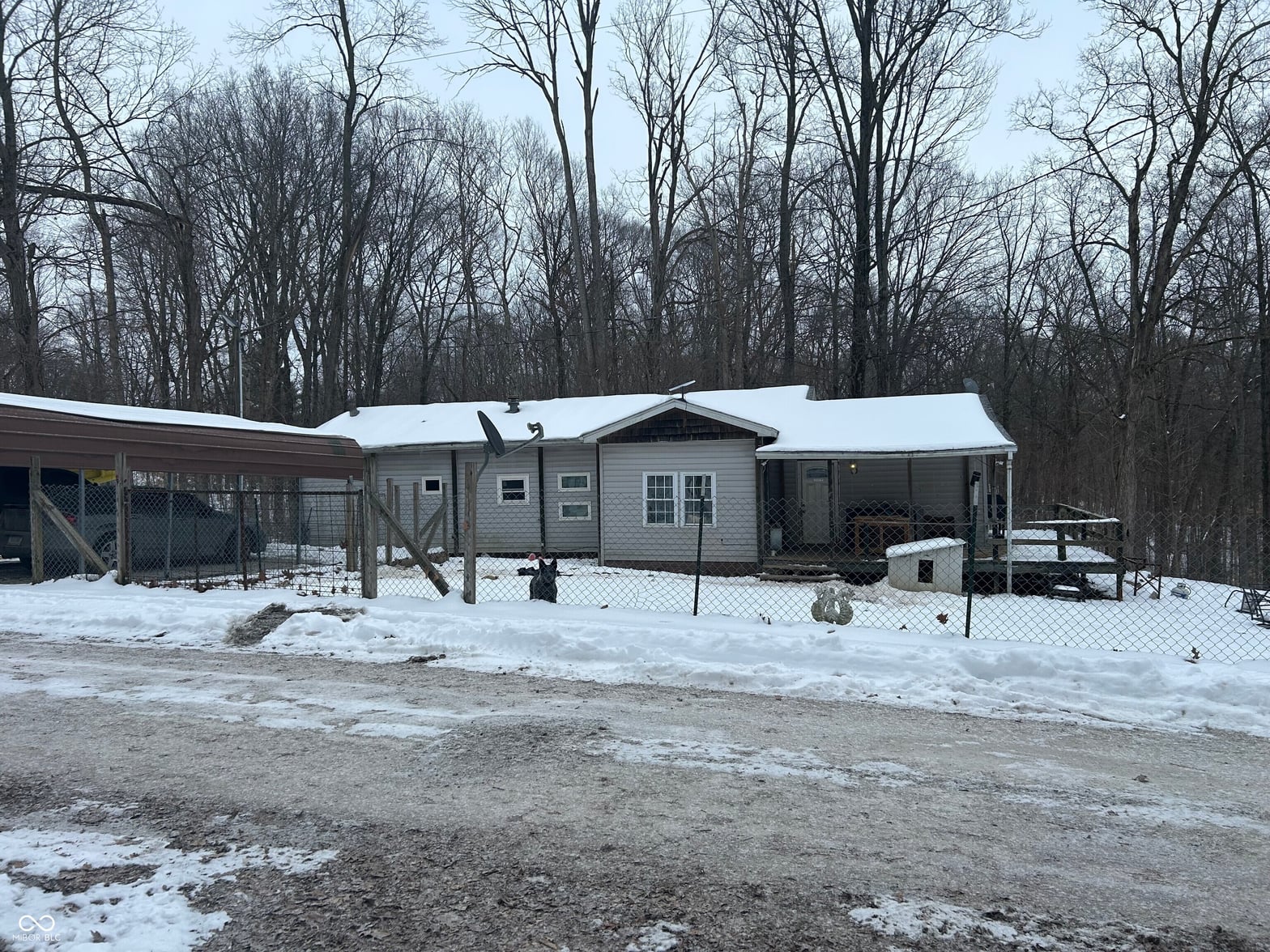 Front exterior at 10615 E Stanley Road, Rockville, IN