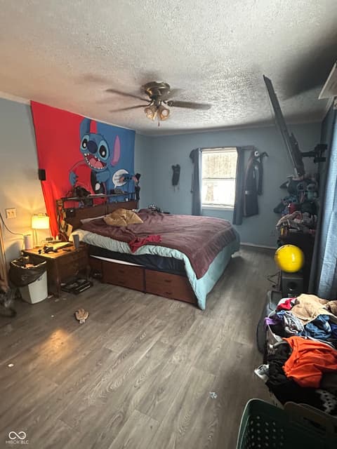 Bedroom at 10615 E Stanley Road, Rockville, IN