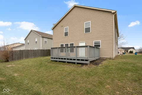 Backyard at 476 Bourneside Drive, Greenfield, IN