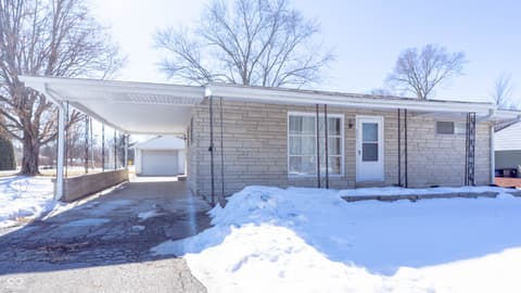 Front exterior at 625 W Southport Road, Indianapolis, IN
