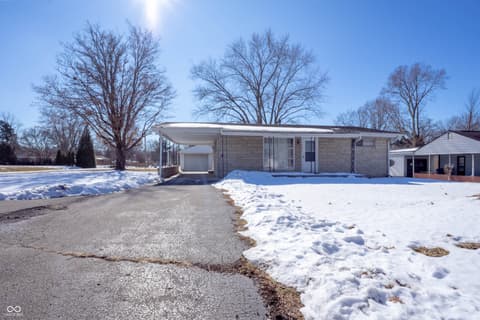 Front exterior at 625 W Southport Road, Indianapolis, IN