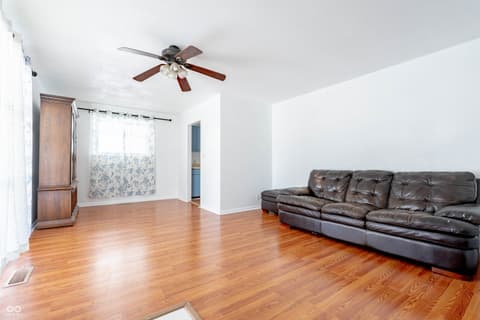 Living room at 625 W Southport Road, Indianapolis, IN
