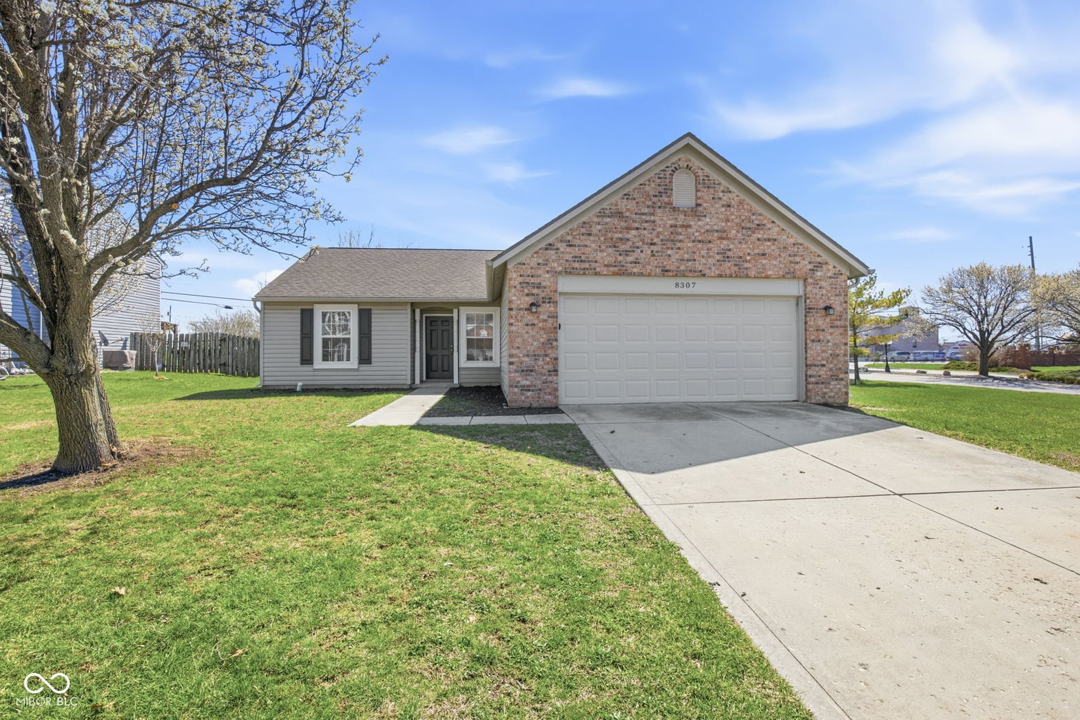 Front exterior at 8307 Crestview Circle, Avon, IN