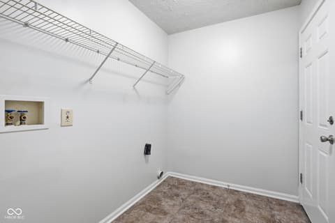 Laundry room at 8307 Crestview Circle, Avon, IN