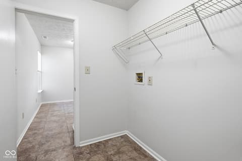Laundry room at 8307 Crestview Circle, Avon, IN