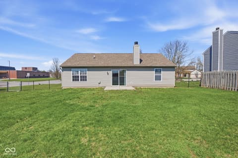 Backyard at 8307 Crestview Circle, Avon, IN