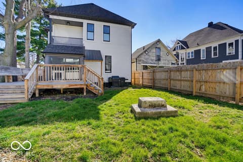 Backyard at 1808 N Delaware Street, Indianapolis, IN