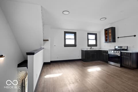 Living room at 1808 N Delaware Street, Indianapolis, IN