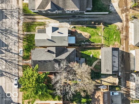 Aerial view at 1808 N Delaware Street, Indianapolis, IN