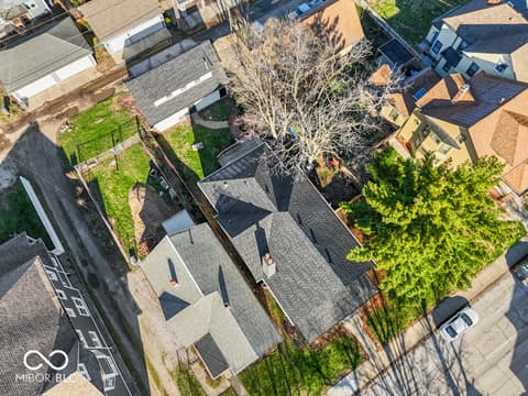 Aerial view at 1808 N Delaware Street, Indianapolis, IN