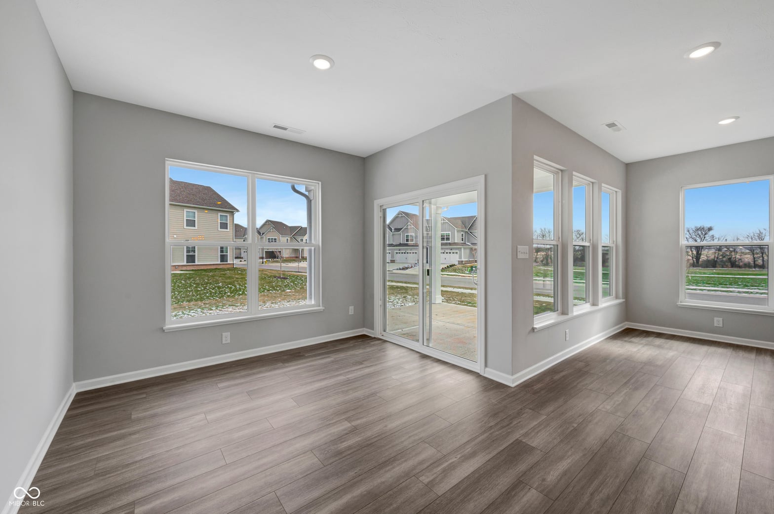Bright, spacious family room with abundant natural light.